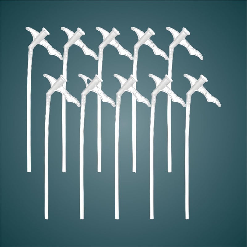 ZDSLASHES 10 Pack Spray Foam Nozzles - Professional Replacement Tubes for Expanding Foam Sealant, Insulation & Gap Sealing - PP Plastic Nozzles for DIY/Industrial Adhesives (Clear, 10Pcs) - Image 1